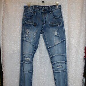 Kilogram Mens denim grunge jeans size 30 waist